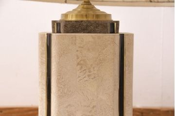 ヴィンテージ照明　大理石風のスタンドがクラシカルな雰囲気を醸しだすテーブルスタンド(卓上照明、テーブルライト、デスクスタンド、ビンテージ)(R-050098)