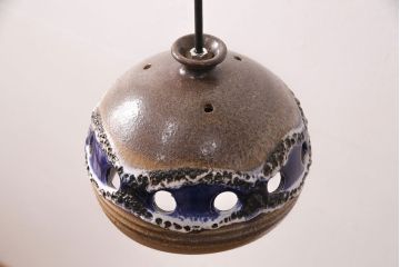 ヴィンテージ照明　デンマーク　ムードある空間を演出する陶器製のペンダントライト(シェード、吊り下げ照明、天井照明、ビンテージ)(R-050104)