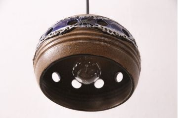 ヴィンテージ照明　デンマーク　ムードある空間を演出する陶器製のペンダントライト(シェード、吊り下げ照明、天井照明、ビンテージ)(R-050104)