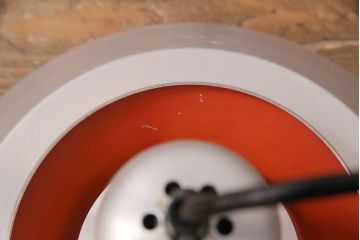 ヴィンテージ照明　デンマーク　オレンジカラーがおしゃれ!空間のアクセントになる吊り下げ照明(天井照明、ペンダントライト、シェード、ビンテージ)(R-050105)