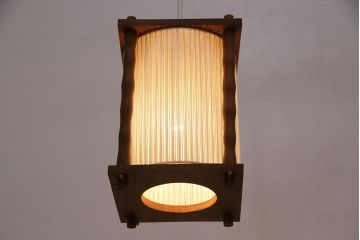 ヴィンテージ照明　デンマーク　和モダンな空間づくりにもおすすめの吊り下げ照明(天井照明、ペンダントライト、シェード、ビンテージ、北欧)(R-050110)