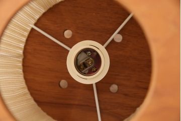 ヴィンテージ照明　デンマーク　和モダンな空間づくりにもおすすめの吊り下げ照明(天井照明、ペンダントライト、シェード、ビンテージ、北欧)(R-050110)