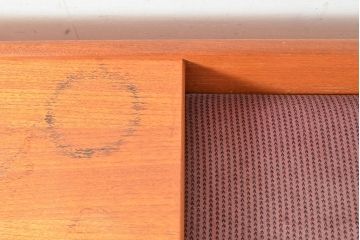 ヴィンテージ家具　イギリスビンテージ　nathan社(ネイサン)　チーク材　取り入れるだけでおしゃれなテレフォンチェア(テレフォンベンチ、収納棚、戸棚)(R-050116)