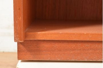 ヴィンテージ家具　イギリスビンテージ　nathan社(ネイサン)　チーク材　取り入れるだけでおしゃれなテレフォンチェア(テレフォンベンチ、収納棚、戸棚)(R-050116)