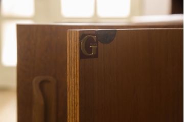 イギリスヴィンテージ　G-PLAN(ジープラン)　Fresco(フレスコ)　チーク材　ウォールユニット(リビングボード、収納棚、飾り棚、ビンテージ)(R-050155)