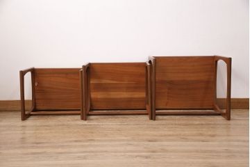 イギリスヴィンテージ　北欧スタイル　G-PLAN(ジープラン)　チーク材　温かみのある木味が魅力のネストテーブル(サイドテーブル)(R-050161)