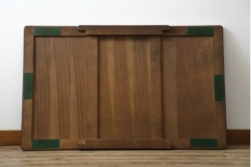 ヴィンテージ家具　イギリス　ERCOL(アーコール)　ニレ材　カントリースタイルにおすすめのドローリーフテーブル　(R-050163)