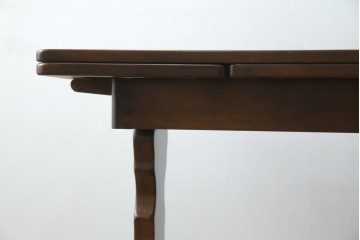 ヴィンテージ家具　イギリス　ERCOL(アーコール)　ニレ材　カントリースタイルにおすすめのドローリーフテーブル　(R-050163)