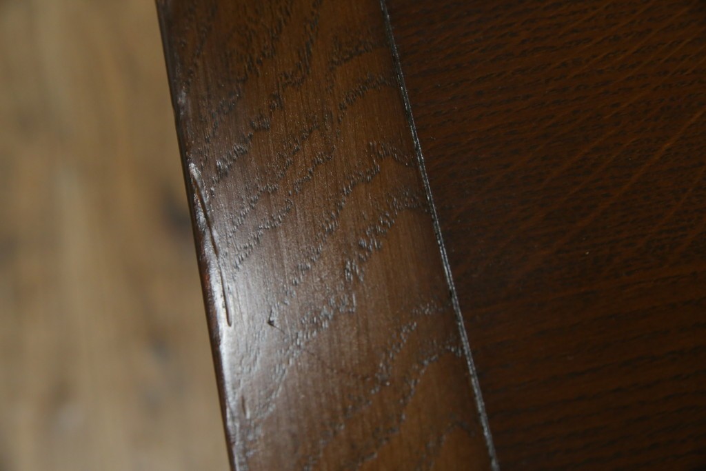 ヴィンテージ家具　イギリス　ERCOL(アーコール)　ニレ材　カントリースタイルにおすすめのドローリーフテーブル　(R-050163)