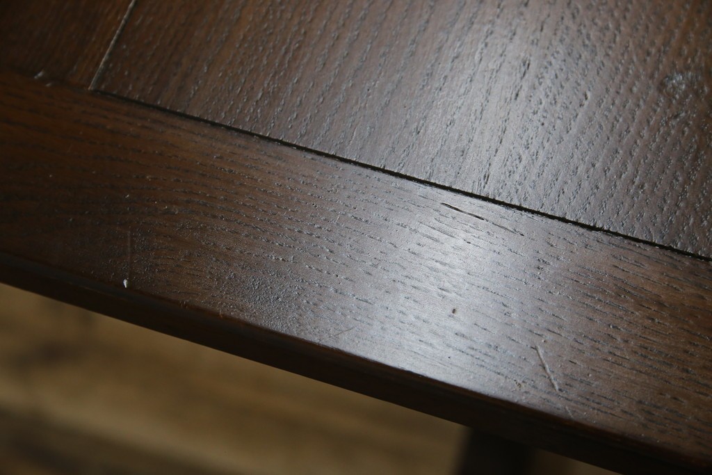 ヴィンテージ家具　イギリス　ERCOL(アーコール)　ニレ材　カントリースタイルにおすすめのドローリーフテーブル　(R-050163)