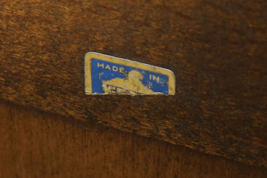 ヴィンテージ家具　イギリス　ERCOL(アーコール)　ニレ材　カントリースタイルにおすすめのドローリーフテーブル　(R-050163)