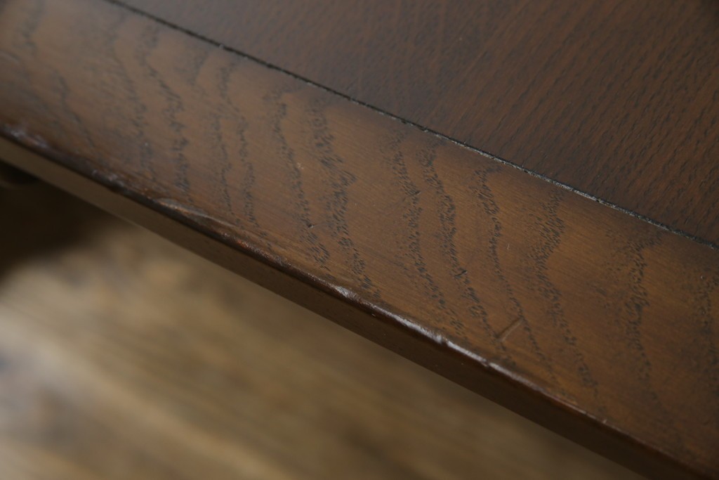ヴィンテージ家具　イギリス　ERCOL(アーコール)　ニレ材　カントリースタイルにおすすめのドローリーフテーブル　(R-050163)
