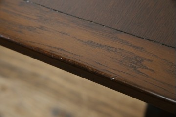 ヴィンテージ家具　イギリス　ERCOL(アーコール)　ニレ材　カントリースタイルにおすすめのドローリーフテーブル　(R-050163)