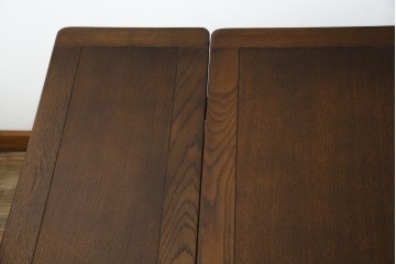 ヴィンテージ家具　イギリス　ERCOL(アーコール)　ニレ材　カントリースタイルにおすすめのドローリーフテーブル　(R-050163)