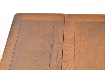 ヴィンテージ家具　イギリス　ERCOL(アーコール)　ニレ材　カントリースタイルにおすすめのドローリーフテーブル(ダイニングテーブル、エクステンション、拡張式テーブル、4人掛け、6人掛け、ビンテージ)(R-050163)