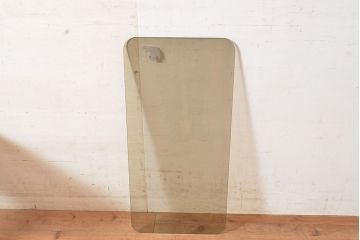 北欧ヴィンテージ　チーク材　スタイリッシュなガラストップテーブル(センターテーブル、リビングテーブル、ビンテージ)(R-050175)