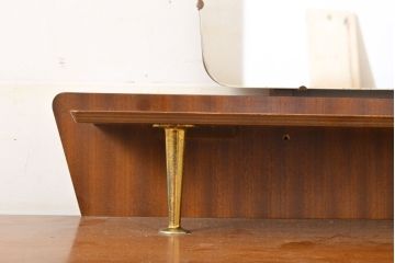 イギリスヴィンテージ　北欧スタイル家具　Remploy社製　チーク材が温かい雰囲気を醸し出すビンテージドレッサー(化粧台、チェスト、鏡台、引き出し)(R-050194)