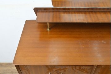 イギリスヴィンテージ　北欧スタイル家具　Remploy社製　チーク材が温かい雰囲気を醸し出すビンテージドレッサー(化粧台、チェスト、鏡台、引き出し)(R-050194)