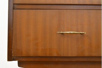 イギリスヴィンテージ　北欧スタイル家具　Remploy社製　チーク材が温かい雰囲気を醸し出すビンテージドレッサー(化粧台、チェスト、鏡台、引き出し)(R-050194)