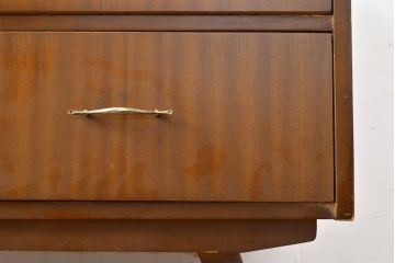 イギリスヴィンテージ　北欧スタイル家具　Remploy社製　チーク材が温かい雰囲気を醸し出すビンテージドレッサー(化粧台、チェスト、鏡台、引き出し)(R-050194)