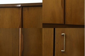 イギリスヴィンテージ　北欧　ビューティリティ Beautility　スタイリッシュな佇まいが魅力的な珍しいつくりのサイドボード　(R-050203)