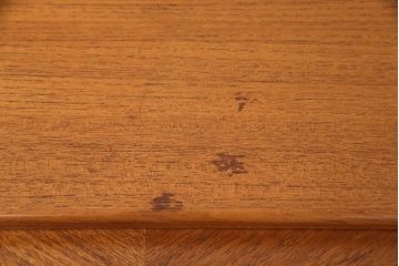 イギリスヴィンテージ　チーク材　ロールトップライティングビューロー(デスク、在宅ワーク、在宅用チェスト、ビンテージ)(R-050206)