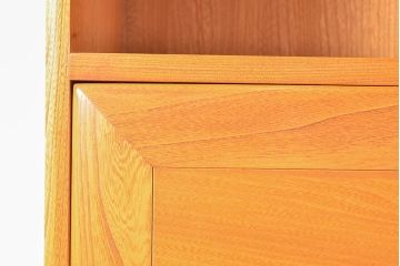 イギリスヴィンテージ　ERCOL(アーコール)　ニレ材製のキャビネット(カップボード、食器棚、収納棚、ビンテージ、飾り棚、陳列棚)(R-050208)