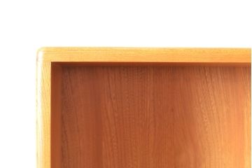 イギリスヴィンテージ　ERCOL(アーコール)　ニレ材製のキャビネット(カップボード、食器棚、収納棚、ビンテージ、飾り棚、陳列棚)(R-050208)