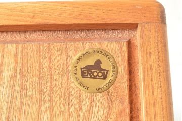 イギリスヴィンテージ　ERCOL(アーコール)　ニレ材製のキャビネット(カップボード、食器棚、収納棚、ビンテージ、飾り棚、陳列棚)(R-050208)