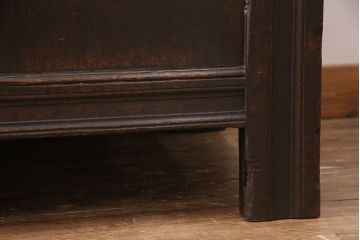 イギリスアンティーク　オーク材の木味が存分に楽しめるコファ(収納付きベンチ、トランク、ブランケットボックス)(R-050224)