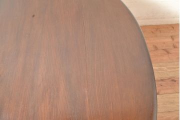 ヴィンテージ家具　イギリスビンテージ　ERCOL(アーコール)　ニレ材　挽き物の脚が目を引くバタフライテーブル(ダイニングテーブル、食卓、4人掛け、2人掛け)(R-050227)