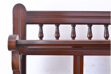 イギリスアンティーク雑貨　玄関周りをお洒落に飾るマホガニー材製のホールスタンド(傘立て、コート掛け、帽子掛け)(R-050235)