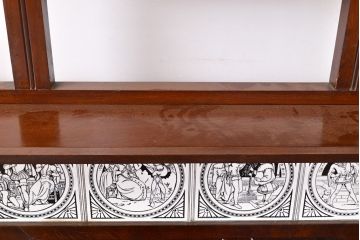 イギリスアンティーク雑貨　玄関周りをお洒落に飾るマホガニー材製のホールスタンド(傘立て、コート掛け、帽子掛け)(R-050235)