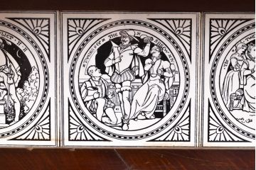 イギリスアンティーク雑貨　玄関周りをお洒落に飾るマホガニー材製のホールスタンド(傘立て、コート掛け、帽子掛け)(R-050235)