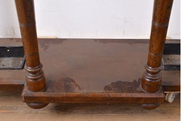 イギリスアンティーク雑貨　玄関周りをお洒落に飾るマホガニー材製のホールスタンド(傘立て、コート掛け、帽子掛け)(R-050235)