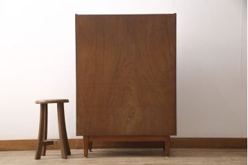 ヴィンテージ家具　北欧ビンテージ　チーク材　木の温もりとデザイン性を兼ね備えたライティングビューロー(簿記机、在宅ワーク、在宅用デスク)(R-050268)
