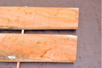 古材　DIYにおすすめ!古民家の梁に使われていたケヤキ材3枚セット(材料、木材、板)(R-050273)