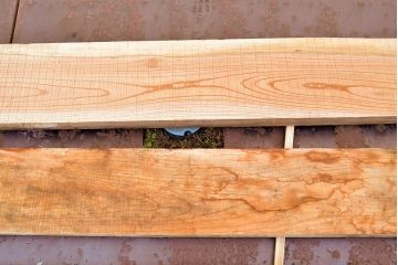 古材　DIYにおすすめ!古民家の梁に使われていたケヤキ材3枚セット(材料、木材、板)(R-050275)