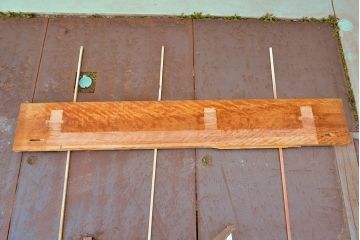 中古　古材　リメイクにおすすめ!松本民芸家具に使用されていた、希少な水目桜(ミズメザクラ)の一枚板(材料、天板、DIY)(R-050278)