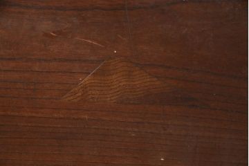 アンティーク雑貨　ケヤキ材の一枚板!上質な雰囲気漂う床框付きの床板(古材、材料)(R-050285)
