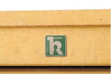 【簡易リペア限定品】レトロ家具　昭和レトロ　KIHARA　引き出し40杯!店舗什器におすすめのナラ材製ネームプレート付きカードケース(引き出し、チェスト、図書館、図書室)(R-050288)