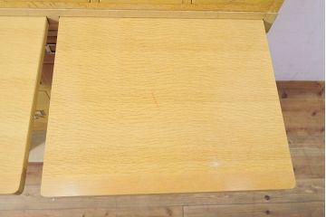 【簡易リペア限定品】レトロ家具　昭和レトロ　KIHARA　小物収納にうってつけのナラ材製ネームプレート付きカードケース(引き出し、チェスト、図書館、図書室)(R-050289)