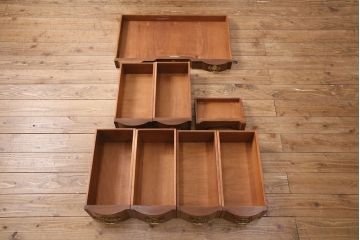 中古　美品　アメリカ　ヒッコリーチェア(HICKORY CHAIR)　マホガニー材　高級感とクラシカルな雰囲気を高めるデスク(両袖机、ワークデスク、在宅用、在宅ワーク)(定価約89万円)(R-050292)