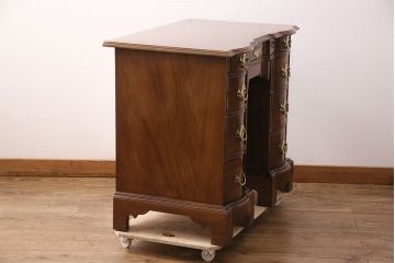 中古　美品　アメリカ　ヒッコリーチェア(HICKORY CHAIR)　マホガニー材　高級感とクラシカルな雰囲気を高めるデスク(両袖机、ワークデスク、在宅用、在宅ワーク)(定価約89万円)(R-050292)