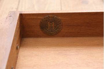 中古　美品　アメリカ　ヒッコリーチェア(HICKORY CHAIR)　マホガニー材　高級感とクラシカルな雰囲気を高めるデスク(両袖机、ワークデスク、在宅用、在宅ワーク)(定価約89万円)(R-050292)