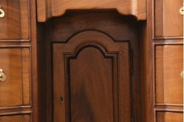 中古　美品　アメリカ　ヒッコリーチェア(HICKORY CHAIR)　マホガニー材　高級感とクラシカルな雰囲気を高めるデスク(両袖机、ワークデスク、在宅用、在宅ワーク)(定価約89万円)(R-050292)