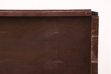 アンティーク雑貨　床框(とこかまち)付きの栗材の一枚板(古材、材料)(R-050297)