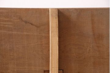 アンティーク雑貨　床框(とこかまち)付きの栗材の一枚板(古材、材料)(R-050297)