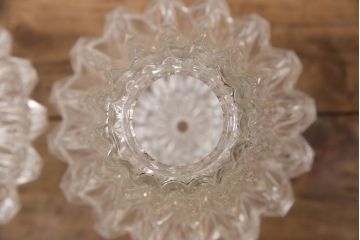 ヴィンテージ照明　デンマーク　きらきら輝くガラスシェードがエレガントな空間を演出するペンダントライト(吊り下げ照明、天井照明、ビンテージ)(R-050302)