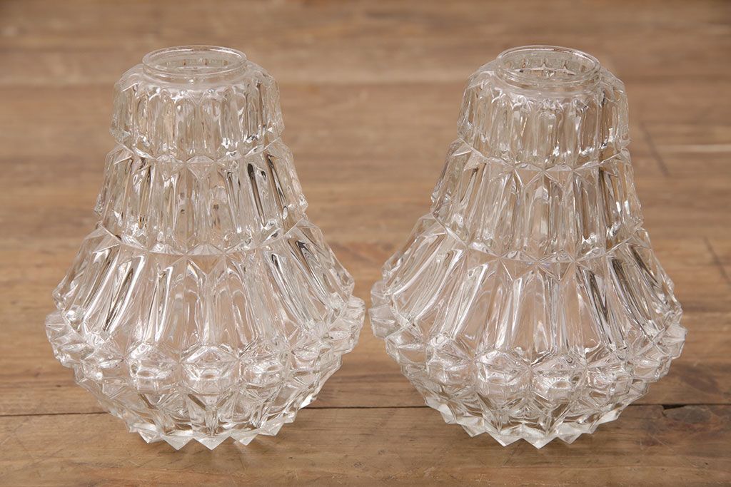 ヴィンテージ照明　デンマーク　きらきら輝くガラスシェードがエレガントな空間を演出するペンダントライト(吊り下げ照明、天井照明、ビンテージ)(R-050302)